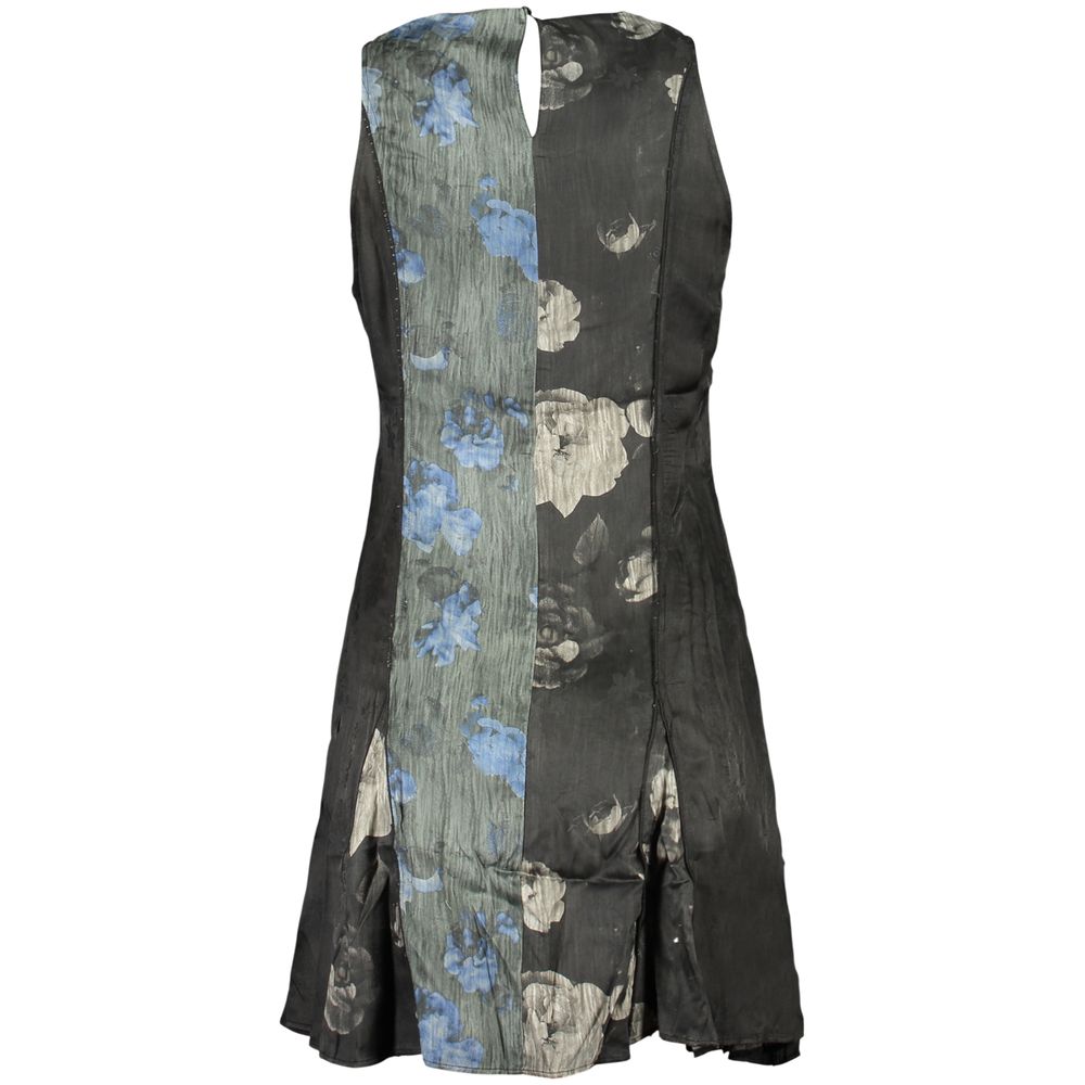 Desigual Schwarzes Damenkleid aus Viskose