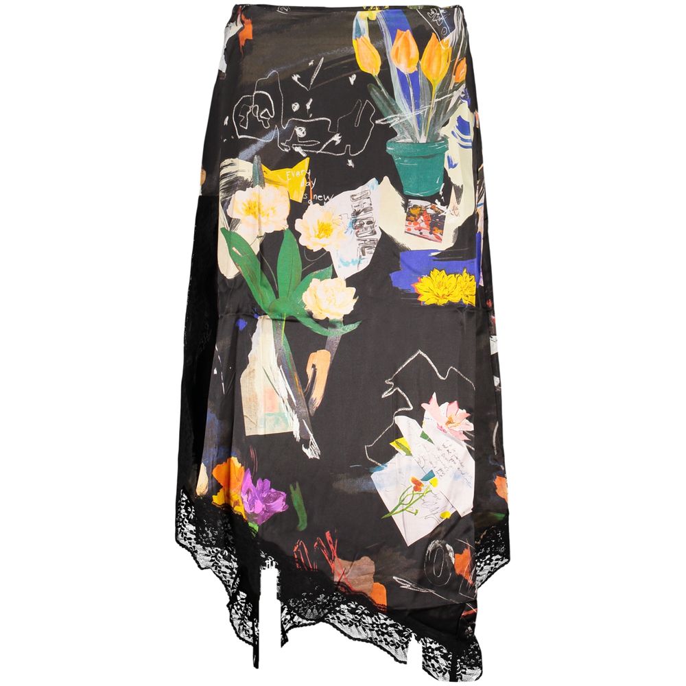 Desigual Schwarzer Polyamid-Rock für Damen