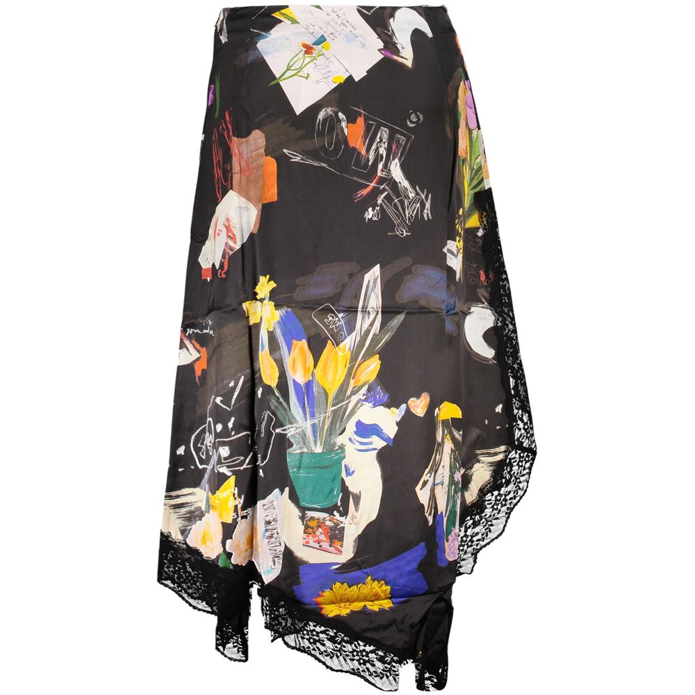 Desigual Schwarzer Polyamid-Rock für Damen