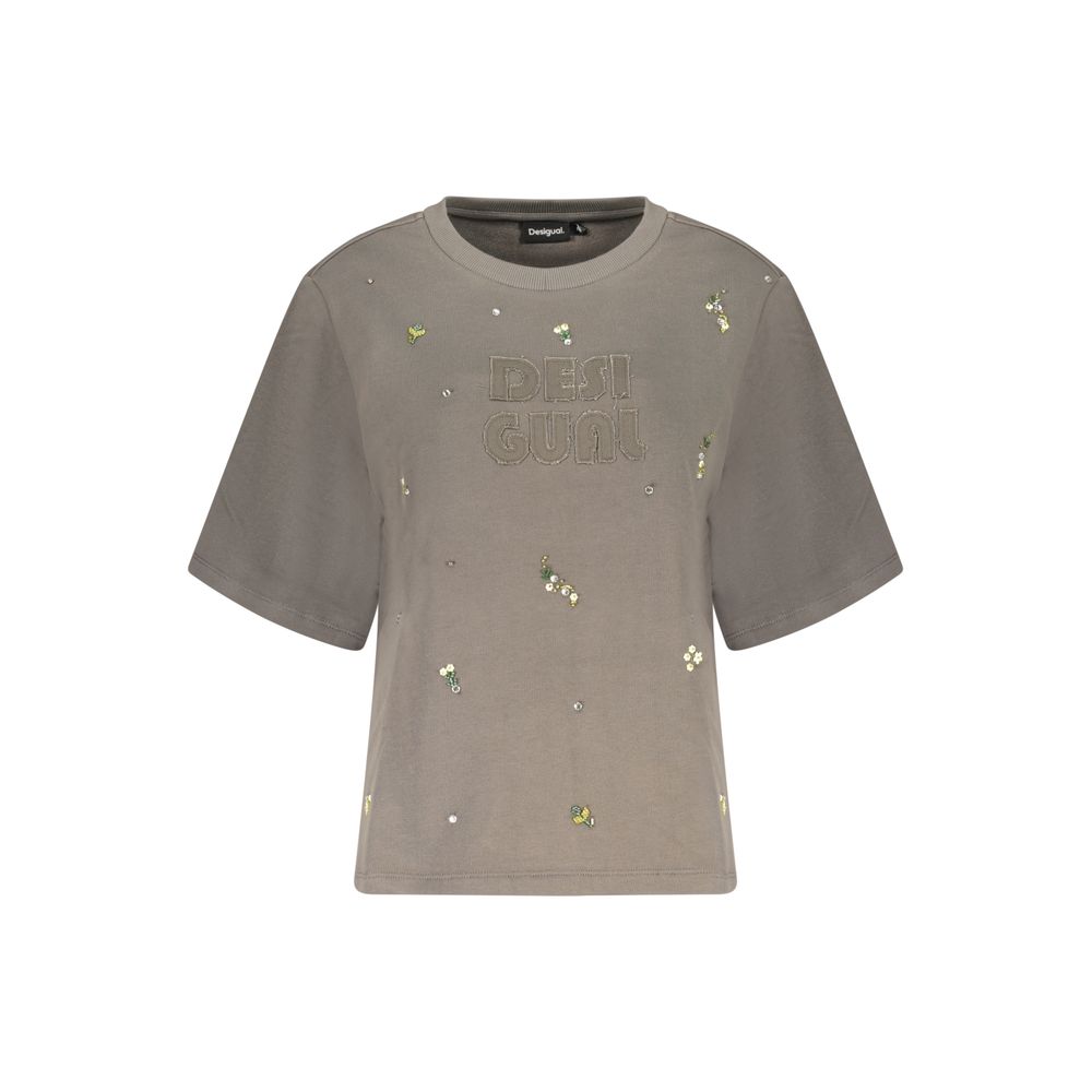 Desigual Grigio Baumwoll-Sweatshirt für Damen