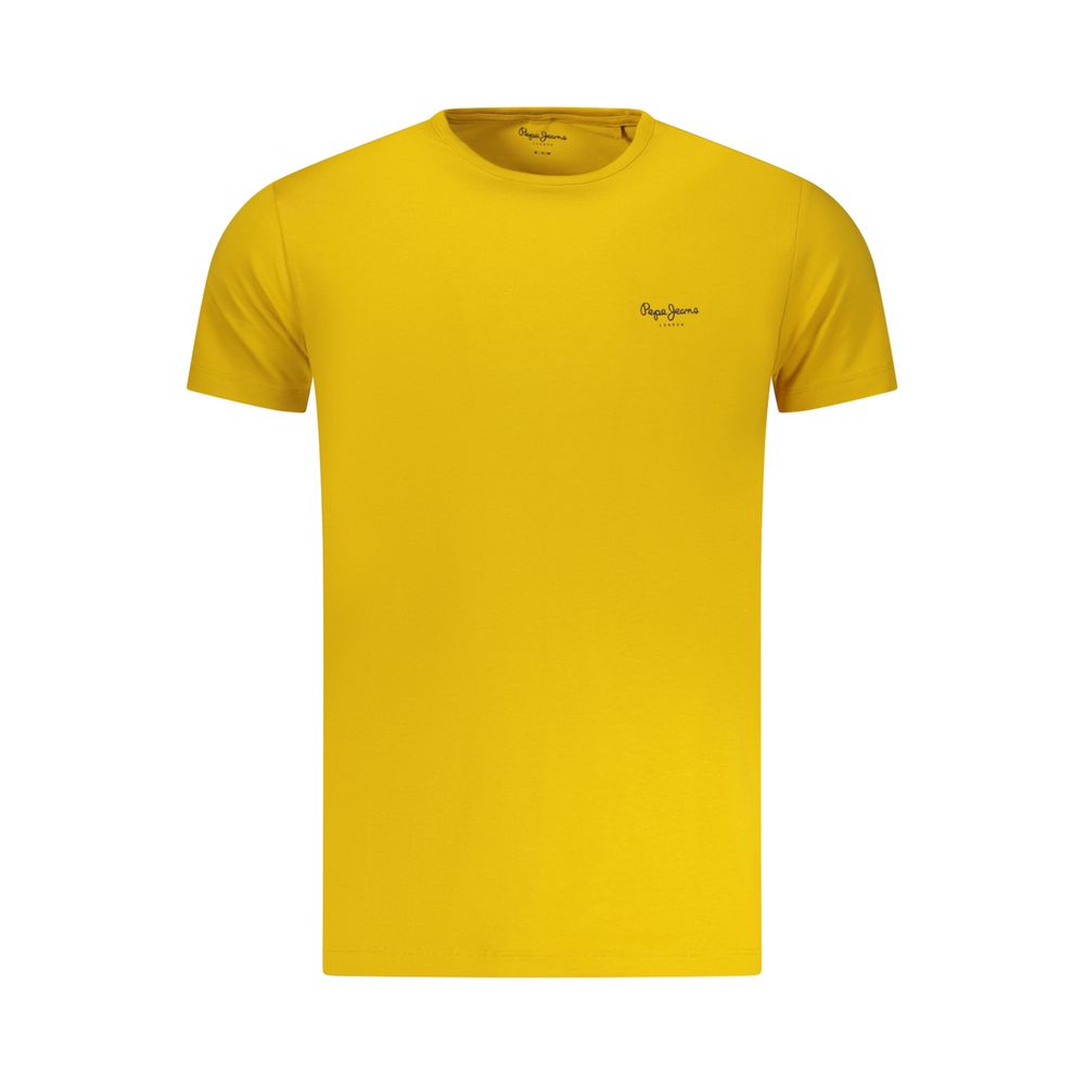 Pepe Jeans Gelbes Baumwoll-T-Shirt für Herren