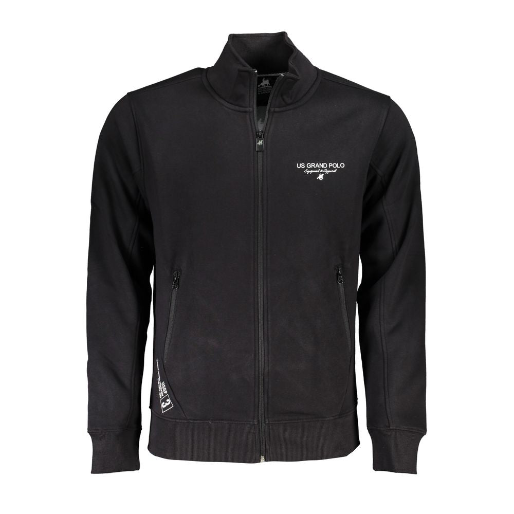 U.S. Grand Schwarzer Herren-Sweatshirt aus Baumwolle