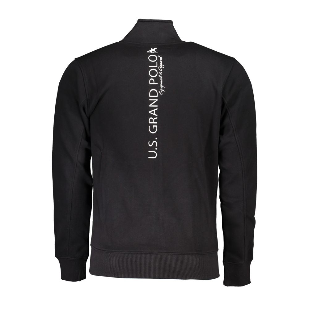 U.S. Grand Schwarzer Herren-Sweatshirt aus Baumwolle