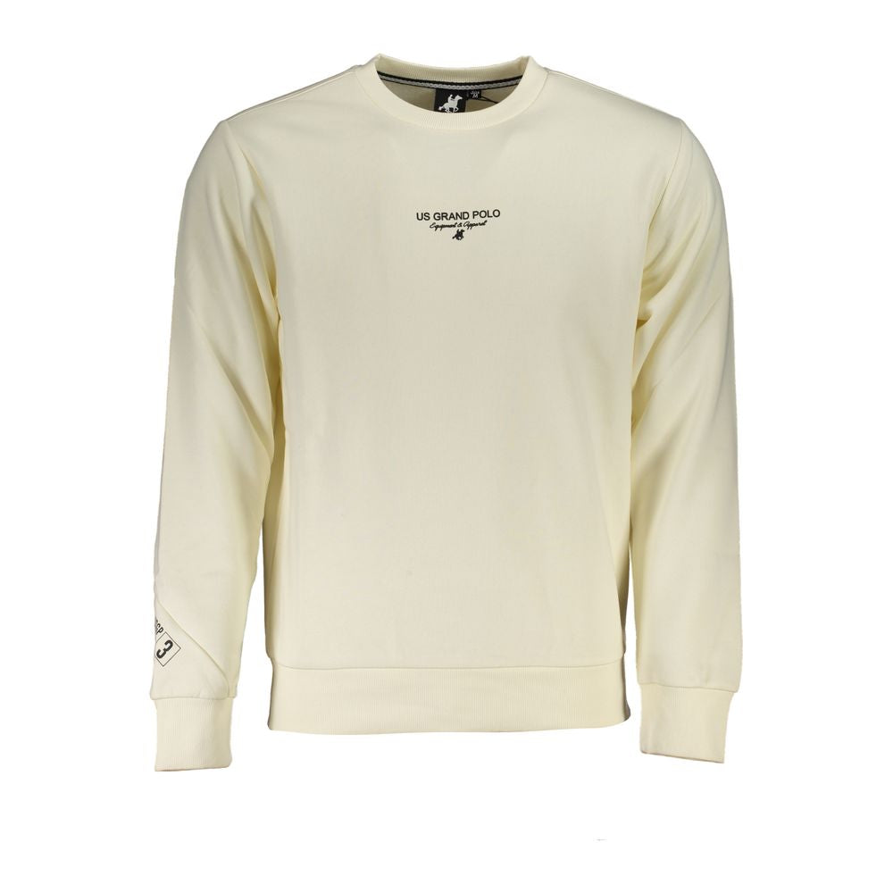 U.S. Grand Men's White Cotton Sweatshirt