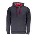 U.S. Grand Blauer Baumwoll-Kapuzenpullover für Herren