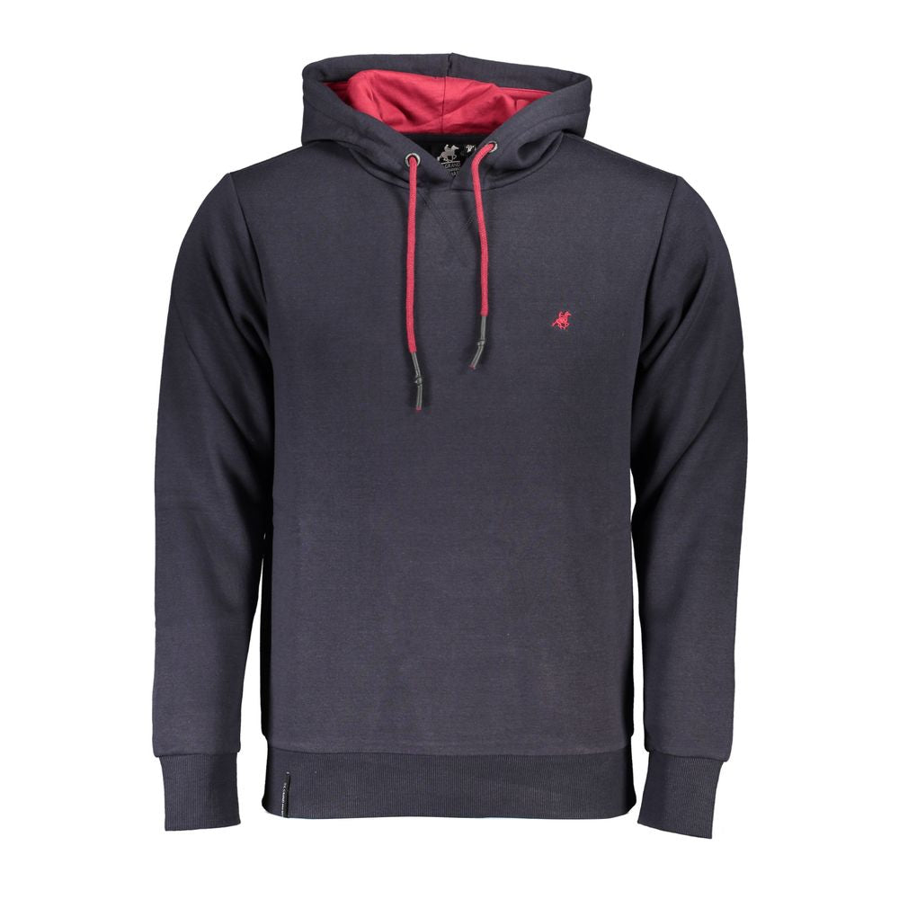 U.S. Grand Blauer Baumwoll-Kapuzenpullover für Herren