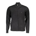U.S. Grand Schwarzer Herren Cardigan aus Viskose
