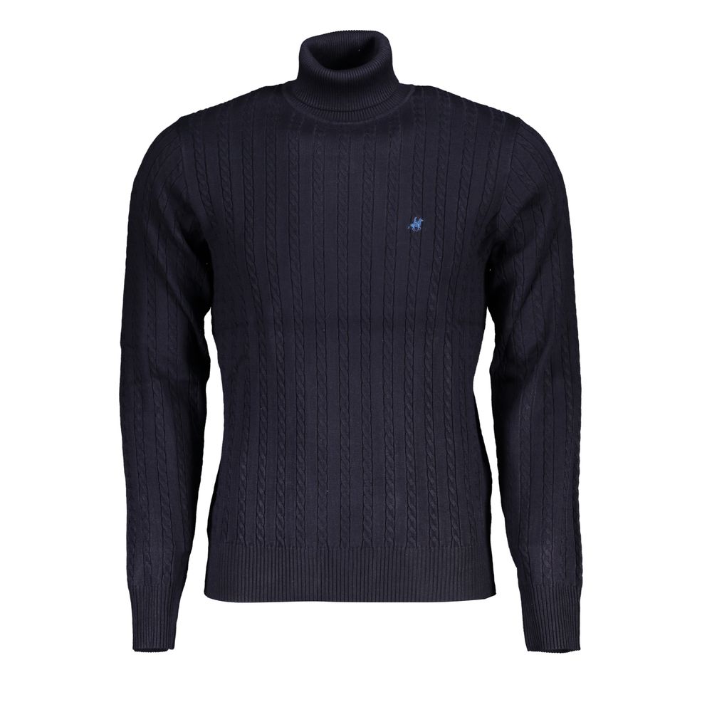 U.S. Grand Blauer Herrenpullover aus Viskose