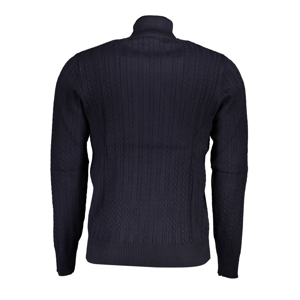 U.S. Grand Blauer Herrenpullover aus Viskose