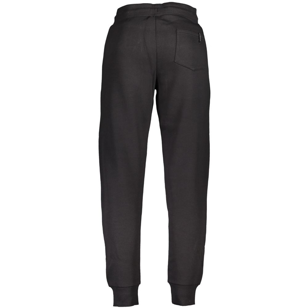 U.S. Grand Schwarze Baumwollhose für Herren