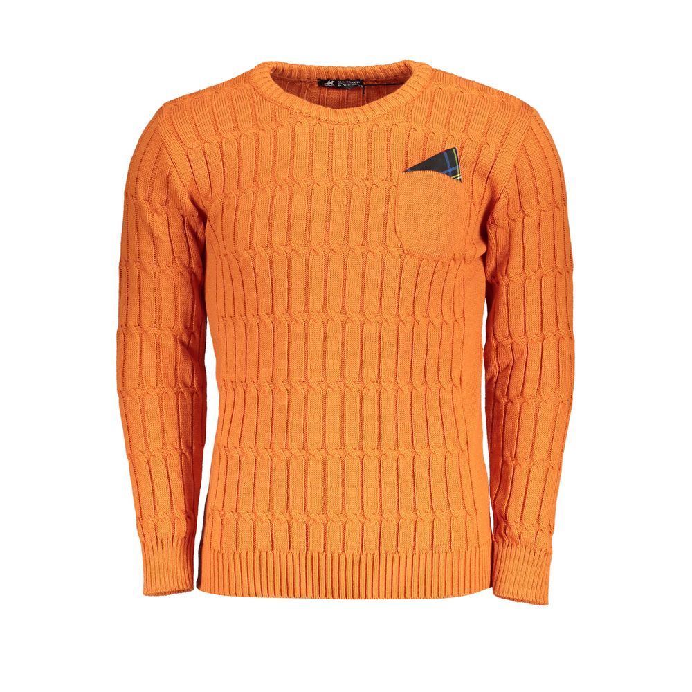 U.S. Grand Orange Men's Acrylic Sweater