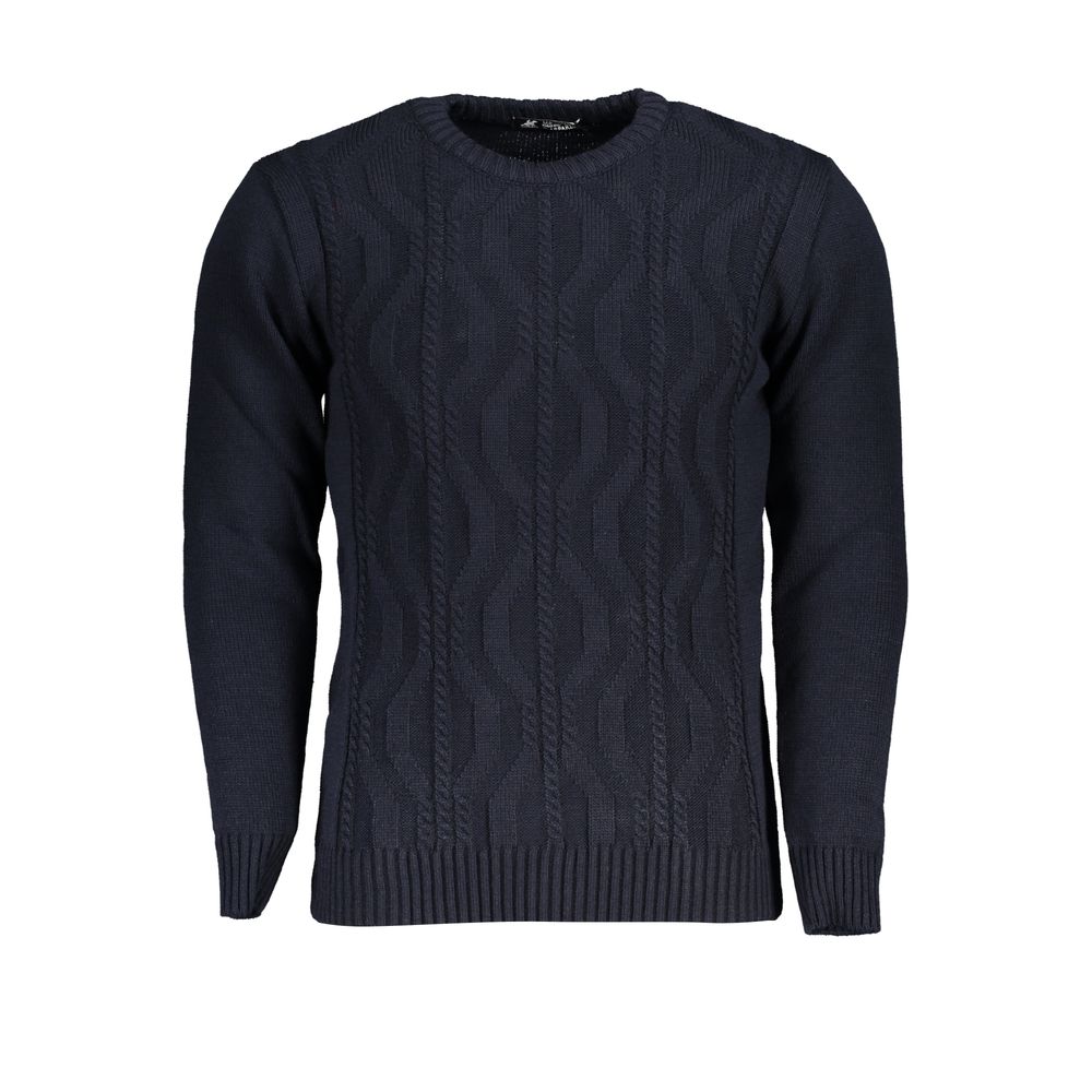 U.S. Grand Blue Men's Acrylic Sweater