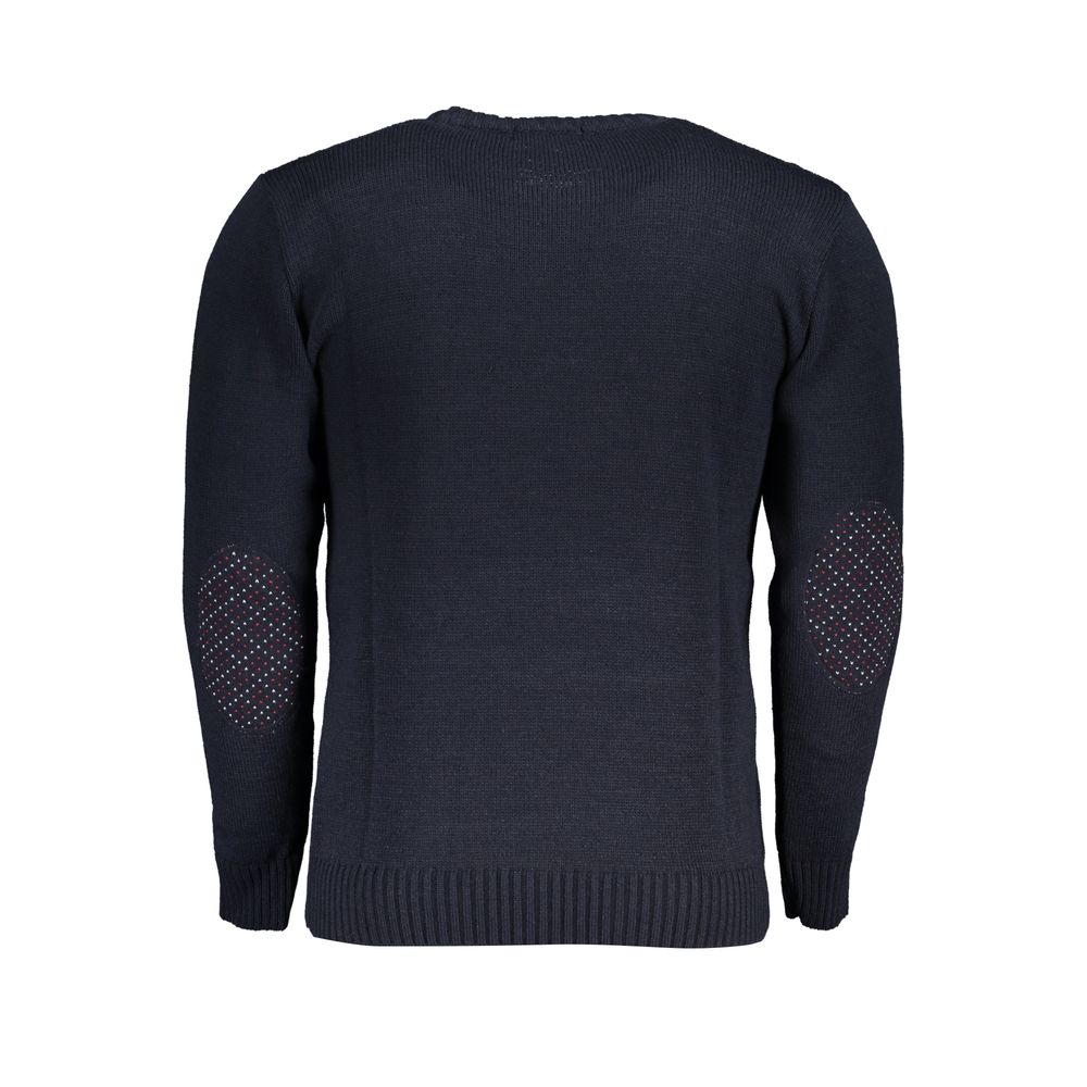 U.S. Grand Blue Men's Acrylic Sweater