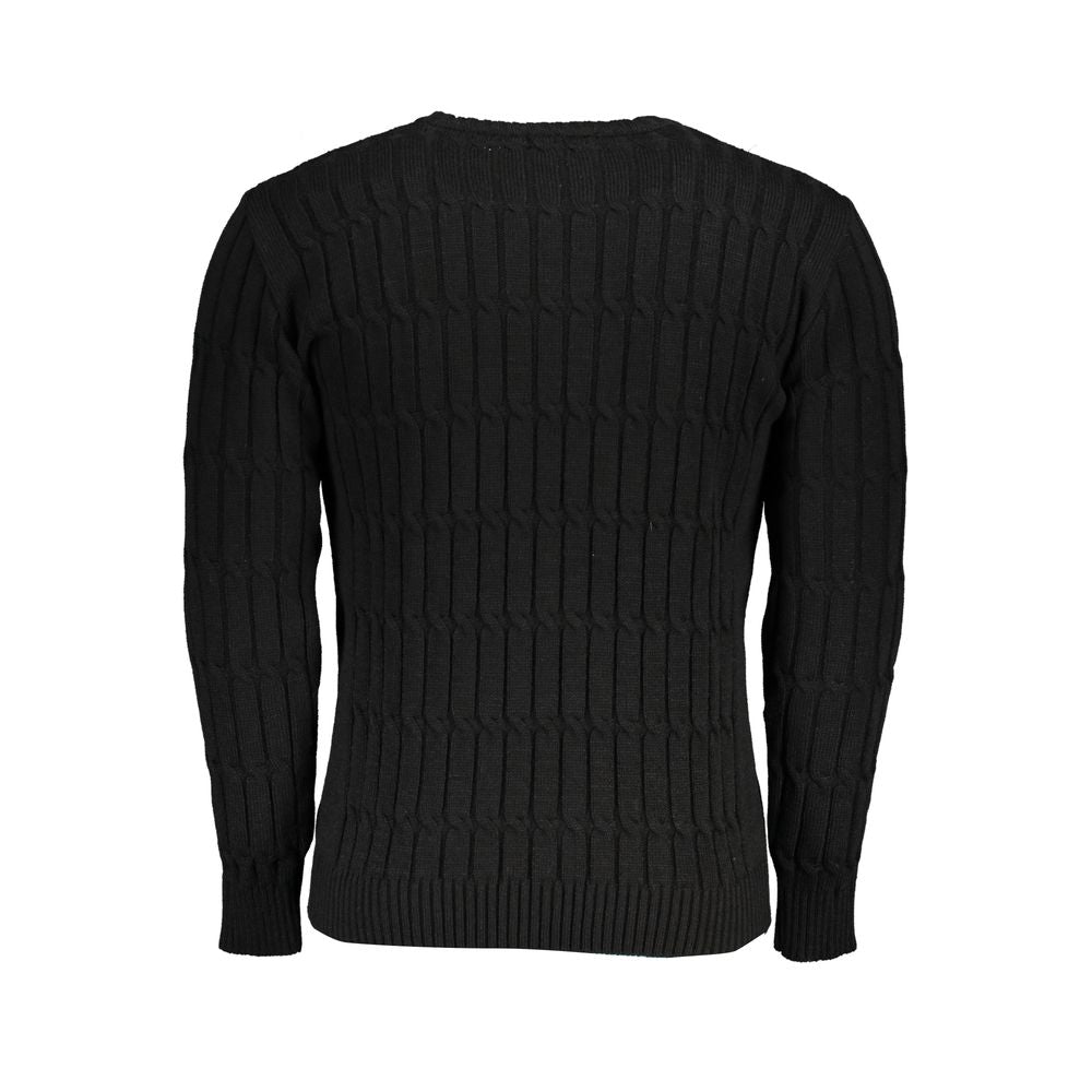U.S. Grand Schwarzer Herrenpullover aus Acryl