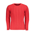 U.S. Grand Roter Herrenpullover aus Acryl