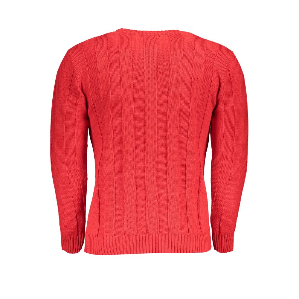 U.S. Grand Roter Herrenpullover aus Acryl