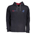 U.S. Grand Blauer Herren-Kapuzenpullover aus Baumwolle