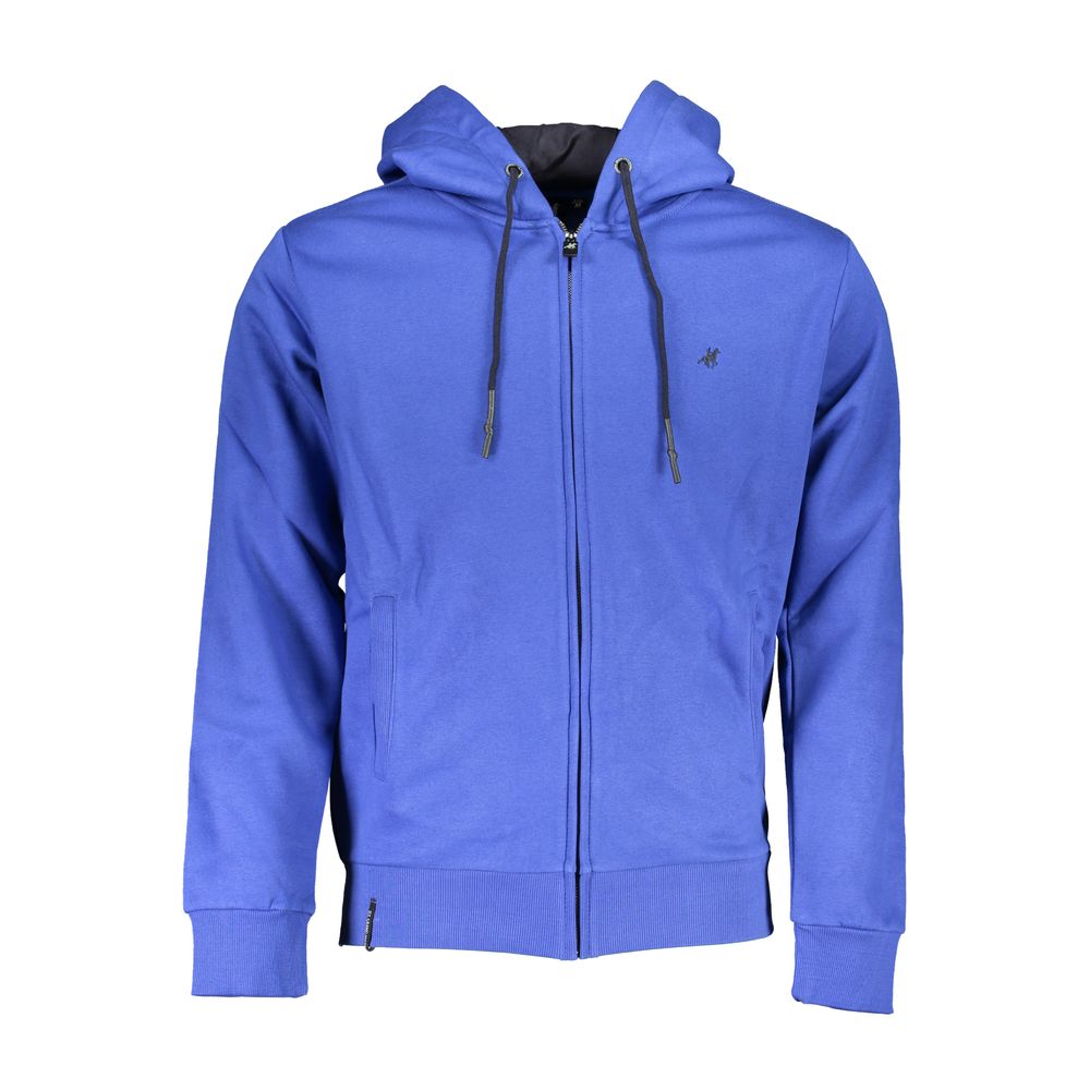 U.S. Grand Blauer Baumwoll-Kapuzenpullover für Herren