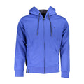 U.S. Grand Blauer Baumwoll-Kapuzenpullover für Herren