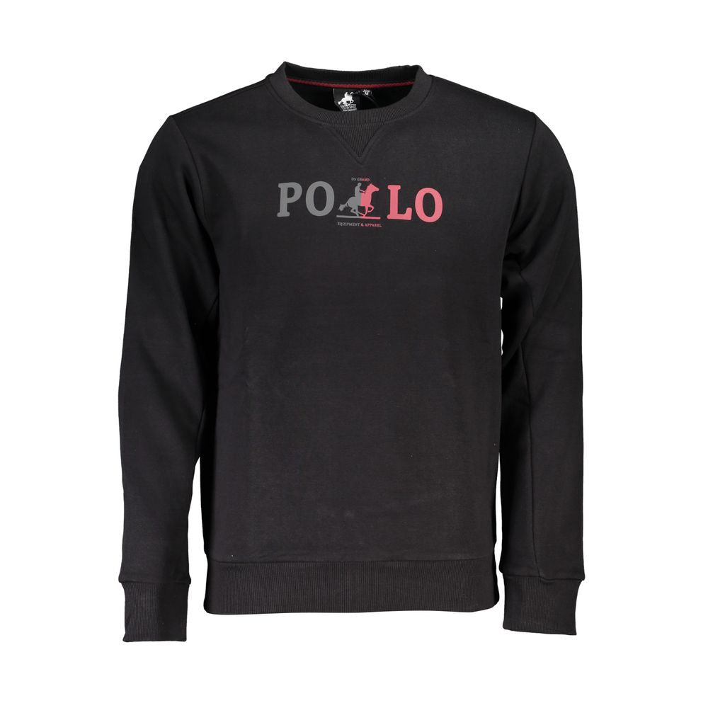 U.S. Grand Schwarzer Herren-Sweatshirt aus Baumwolle