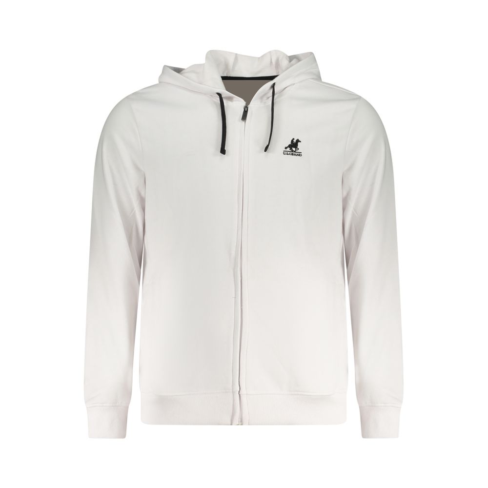 U.S. Grand Weißer Herren-Kapuzenpullover aus Baumwolle
