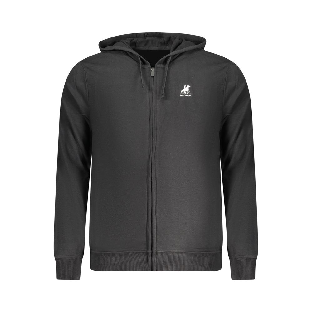 U.S. Grand Schwarzer Herren-Hoodie aus Baumwolle