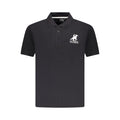 U.S. Grand Schwarzes Baumwoll-Poloshirt für Herren