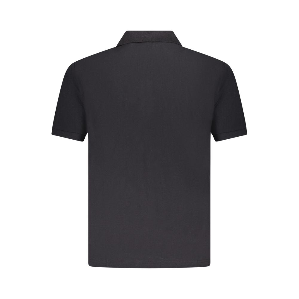 U.S. Grand Schwarzes Baumwoll-Poloshirt für Herren