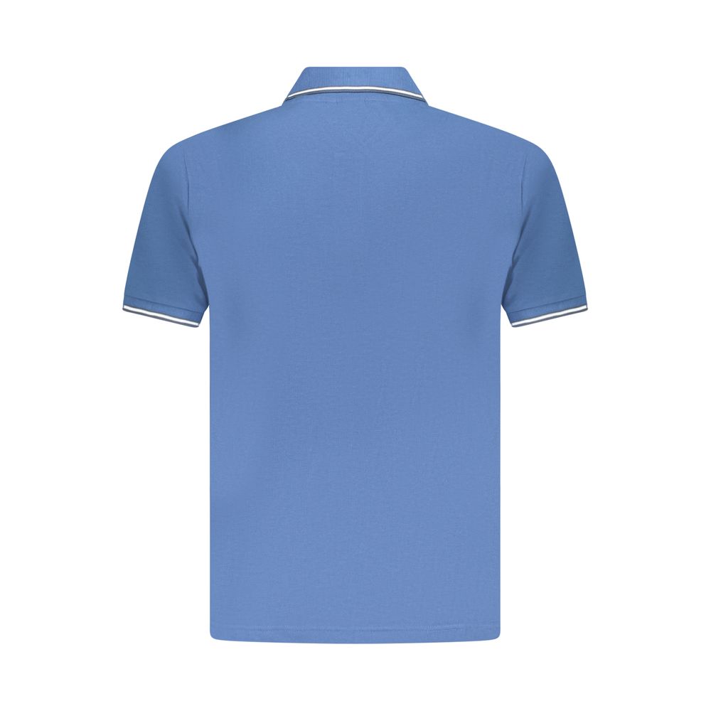 U.S. Grand Men's Blue Cotton Polo Shirt