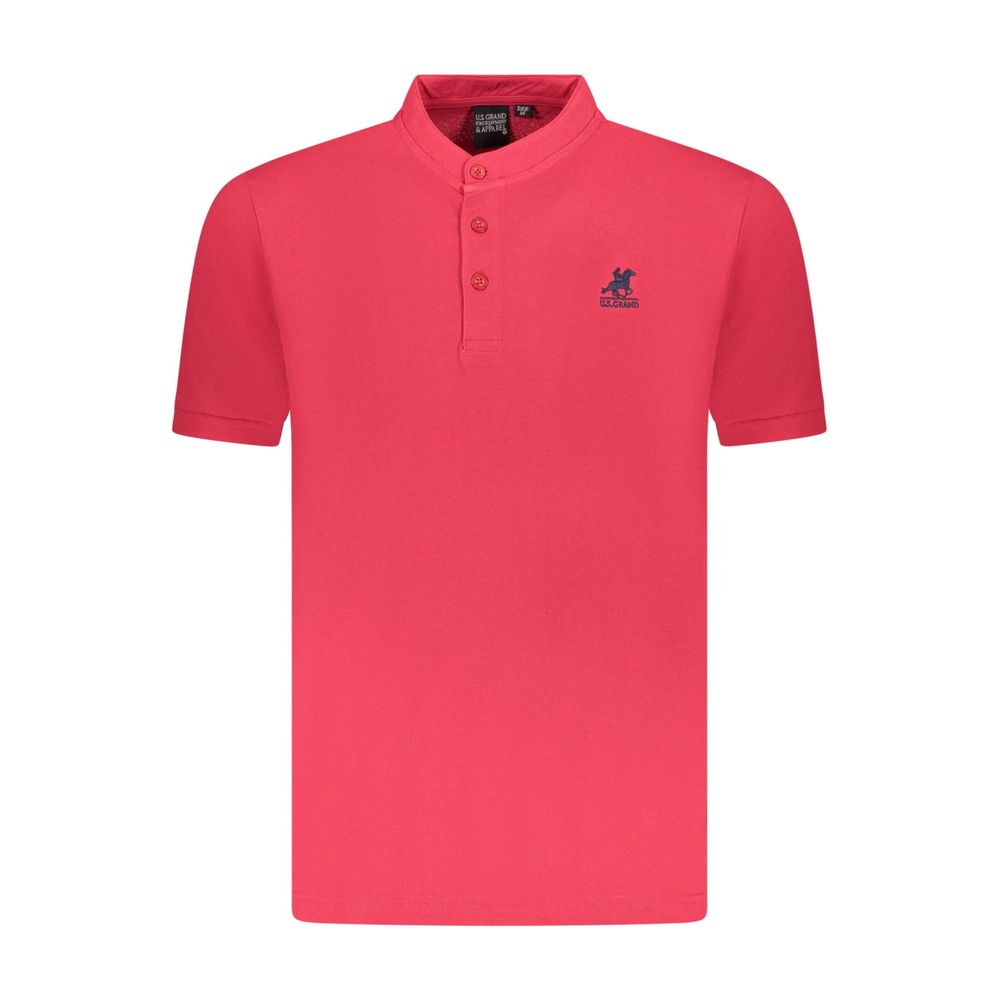 U.S. Grand Rotes Herren-Poloshirt aus Baumwolle