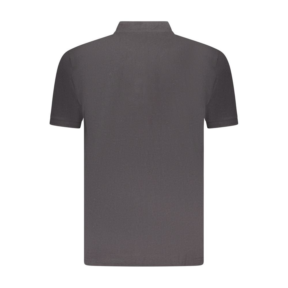 U.S. Grand Schwarzes Herren-Poloshirt aus Baumwolle