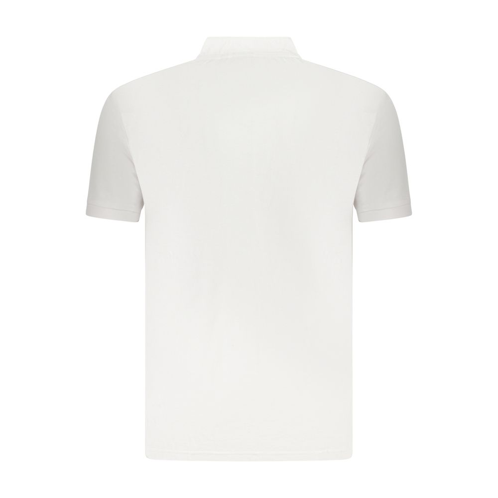 U.S. Grand Men's White Cotton Polo Shirt