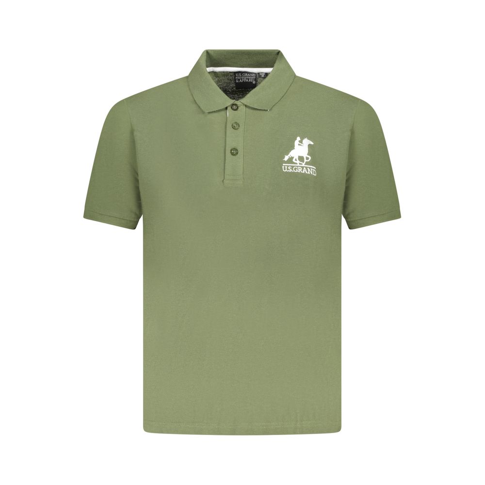 U.S. Grand Men's Cotton Polo Shirt Green