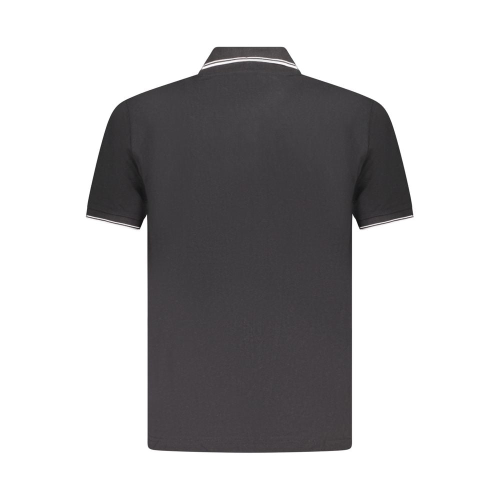 U.S. Grand Schwarzes Herren-Poloshirt aus Baumwolle