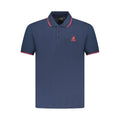 U.S. Grand Men's Blue Cotton Polo Shirt