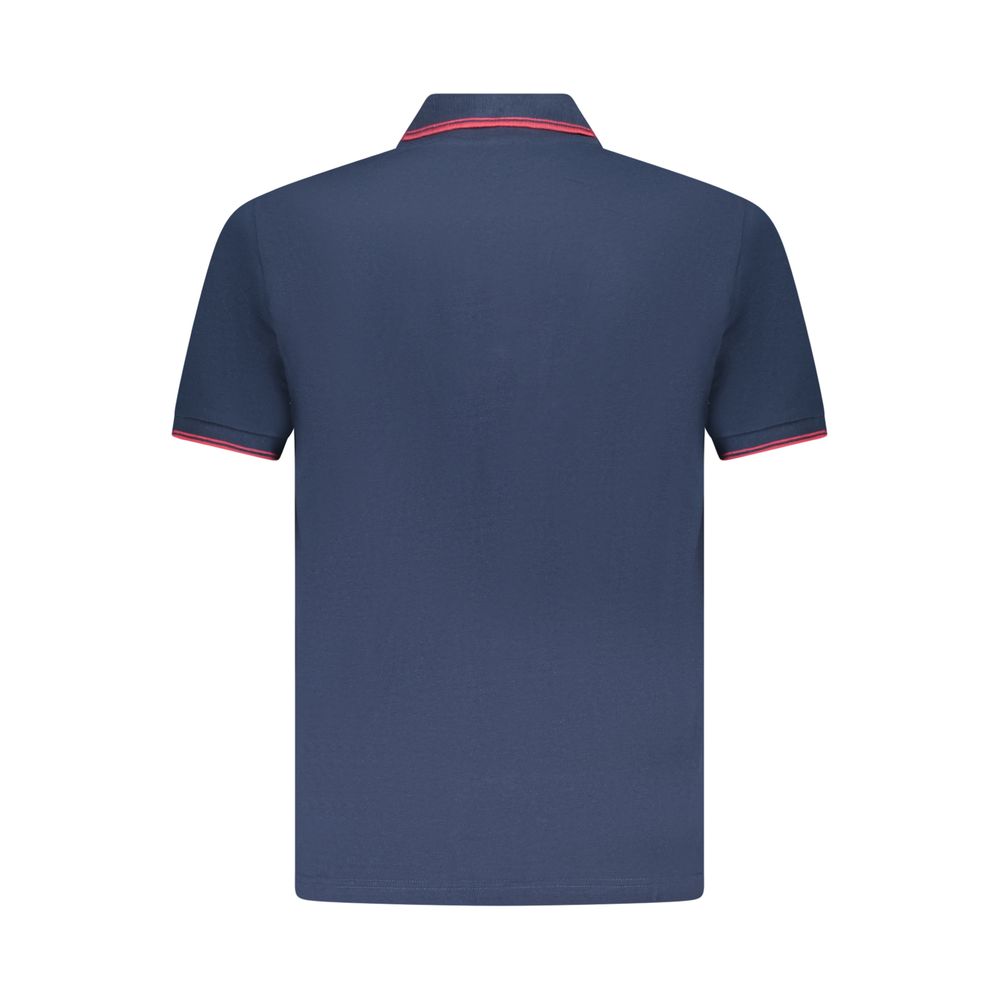 U.S. Grand Men's Blue Cotton Polo Shirt