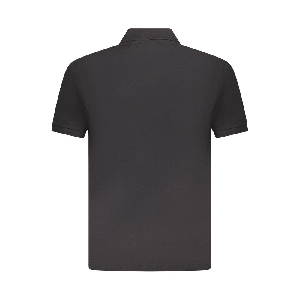 U.S. Grand Schwarzes Herren-Poloshirt aus Baumwolle