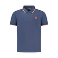 U.S. Grand Blaues Baumwoll-Poloshirt für Herren