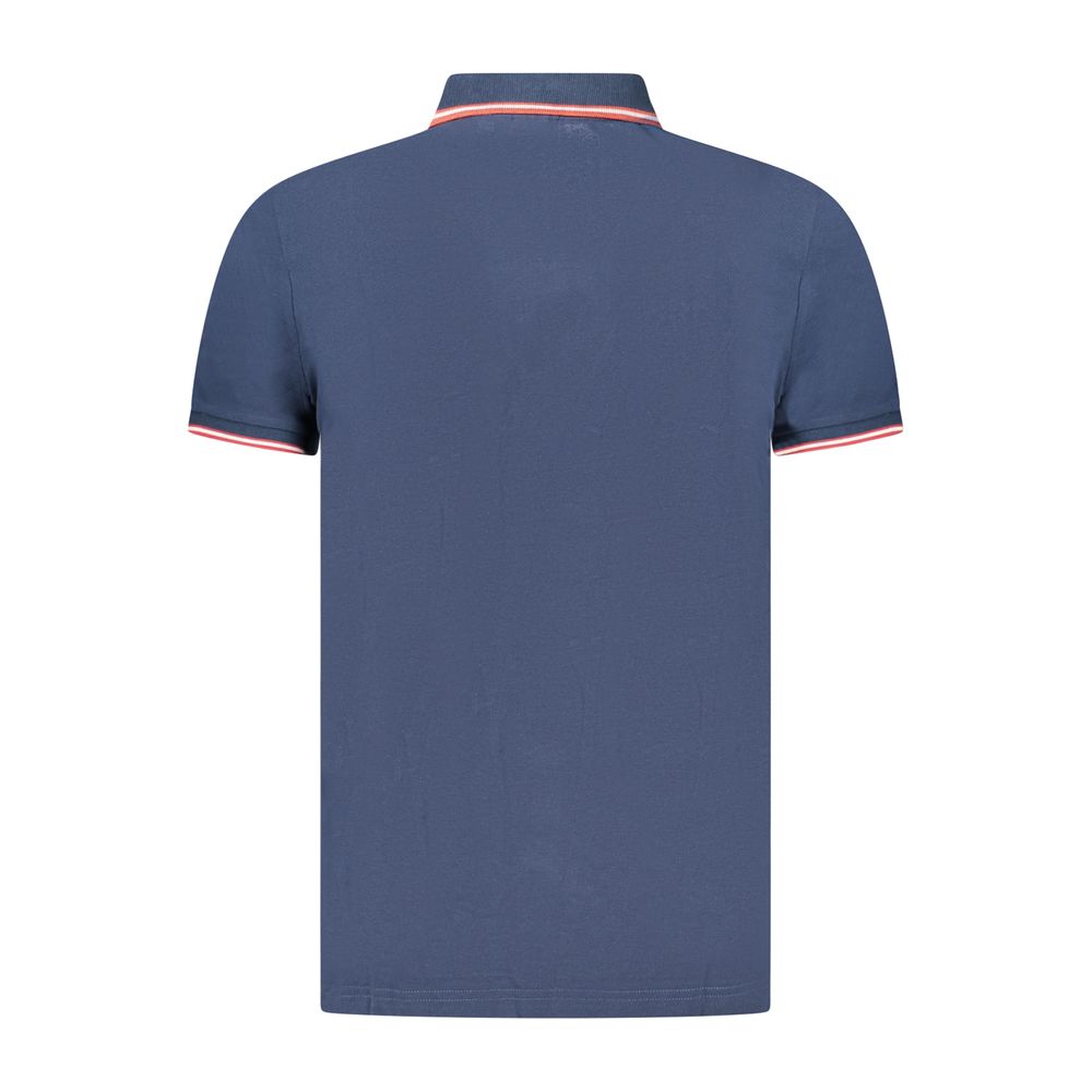 U.S. Grand Blaues Baumwoll-Poloshirt für Herren