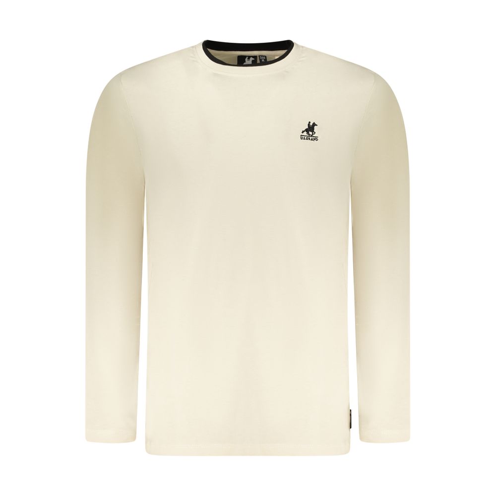 U.S. Grand Beige Baumwoll-T-Shirt für Herren
