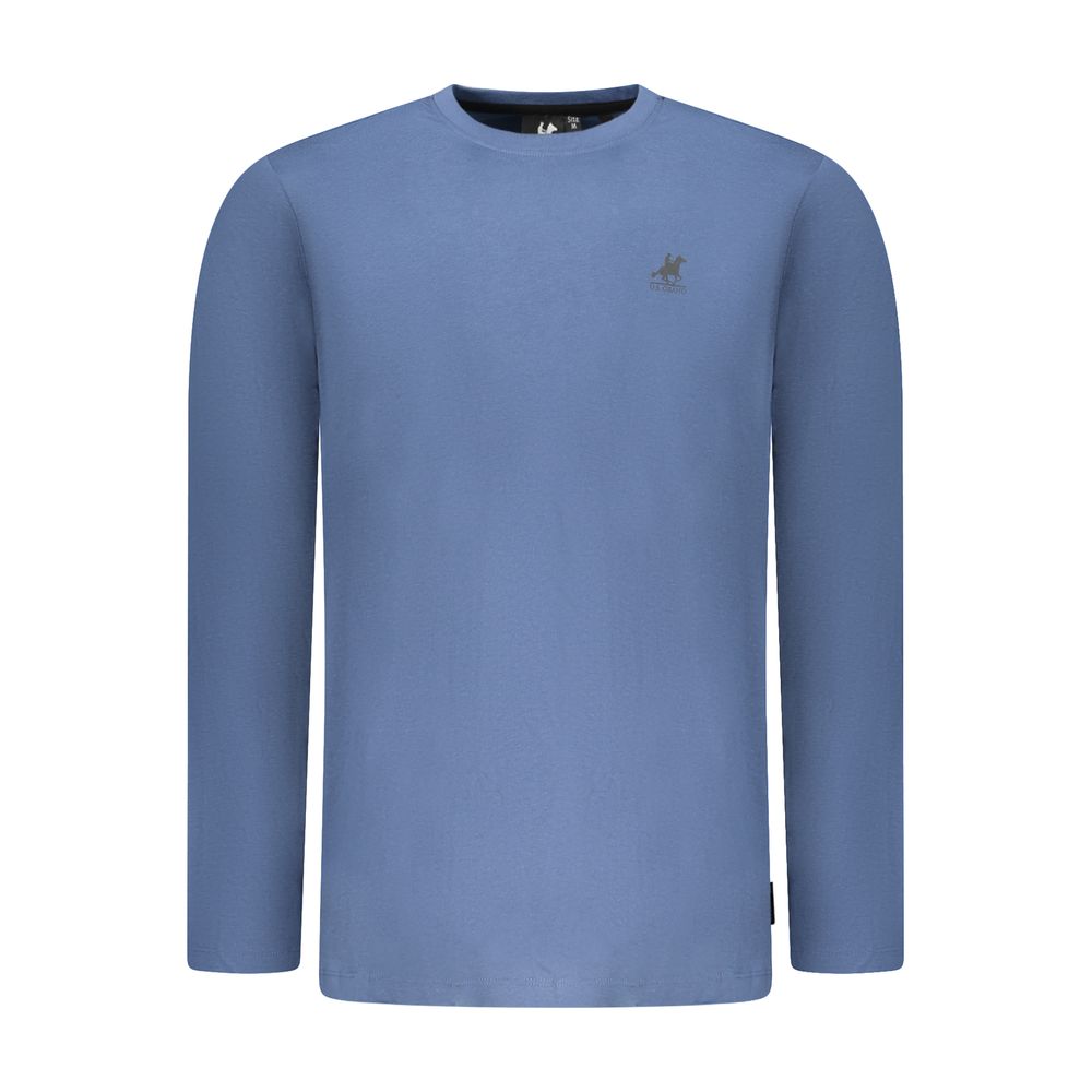 U.S. Grand Blaues Baumwoll-T-Shirt für Herren
