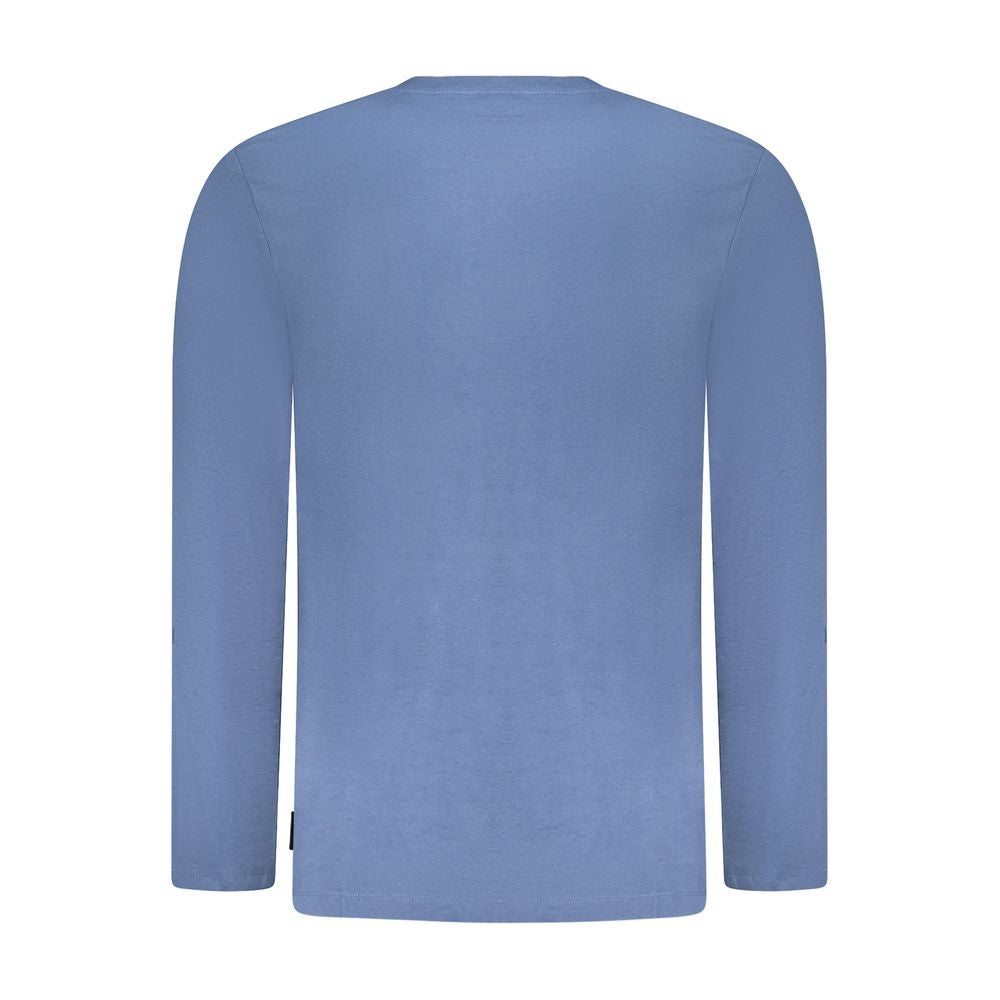 U.S. Grand Blaues Baumwoll-T-Shirt für Herren