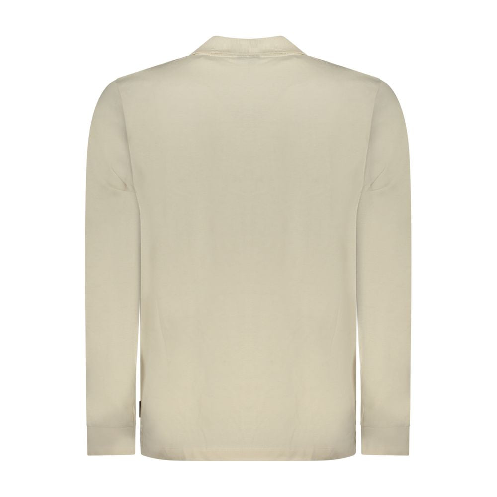 U.S. Grand Beige Baumwoll-Herren-Poloshirt