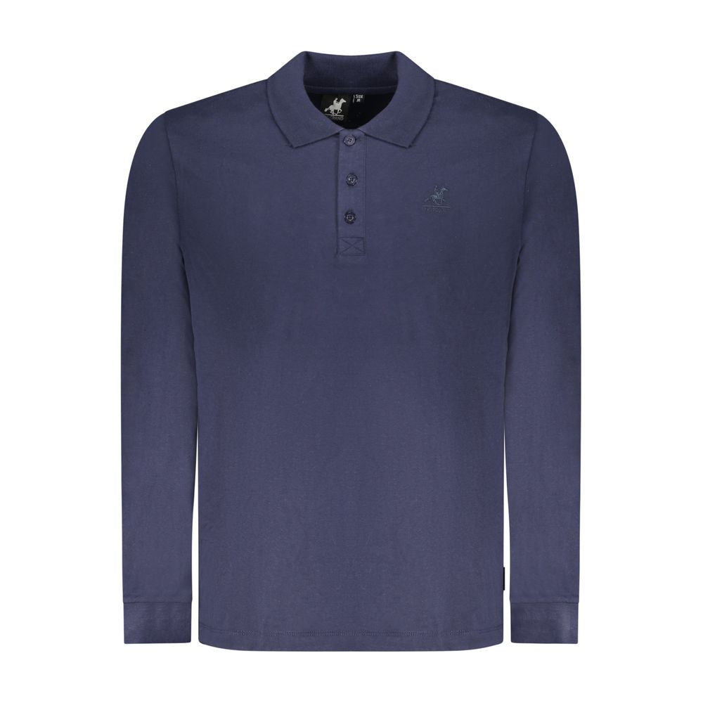 U.S. Grand Blue Cotton Men's Polo Shirt