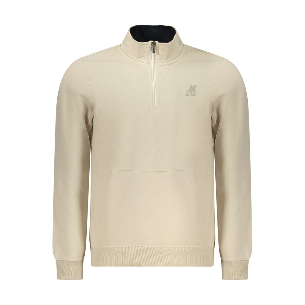 U.S. Grand Beige Polyester Herren Sweatshirt