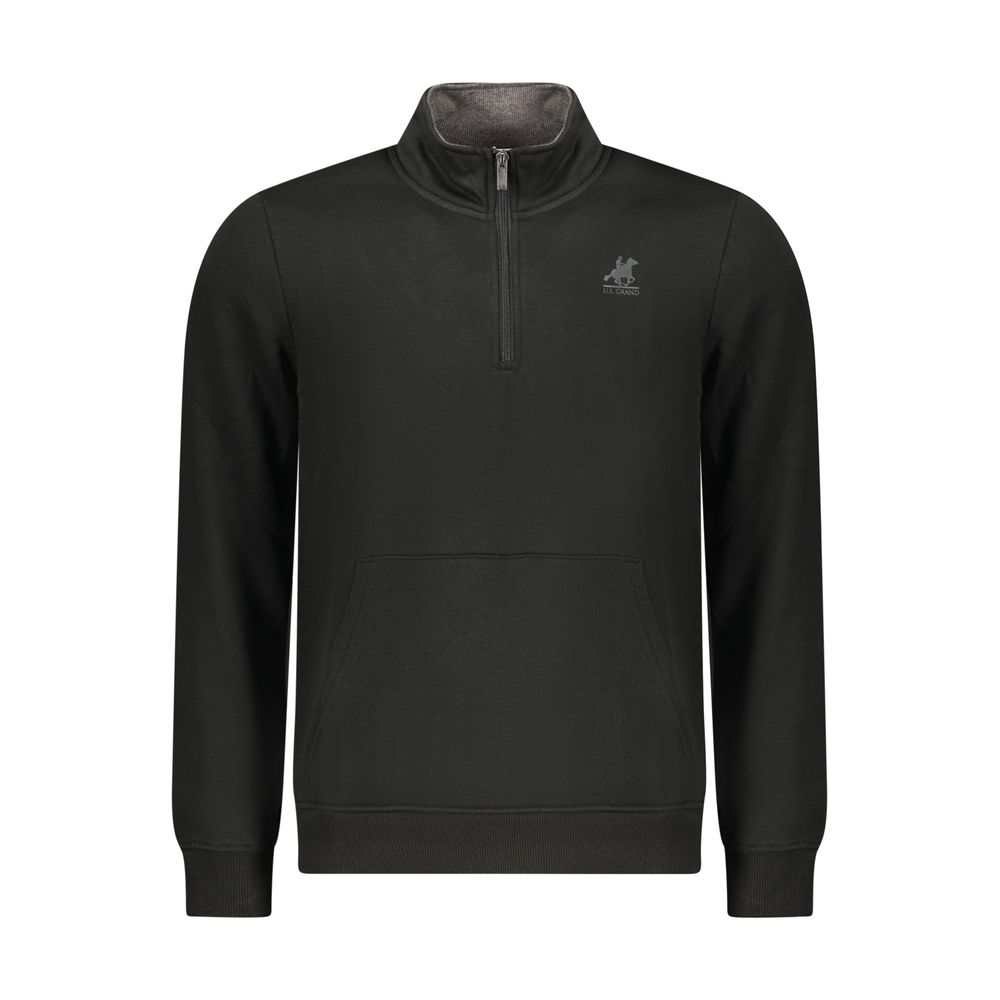 U.S. Grand Schwarzer Herren-Sweatshirt aus Polyester