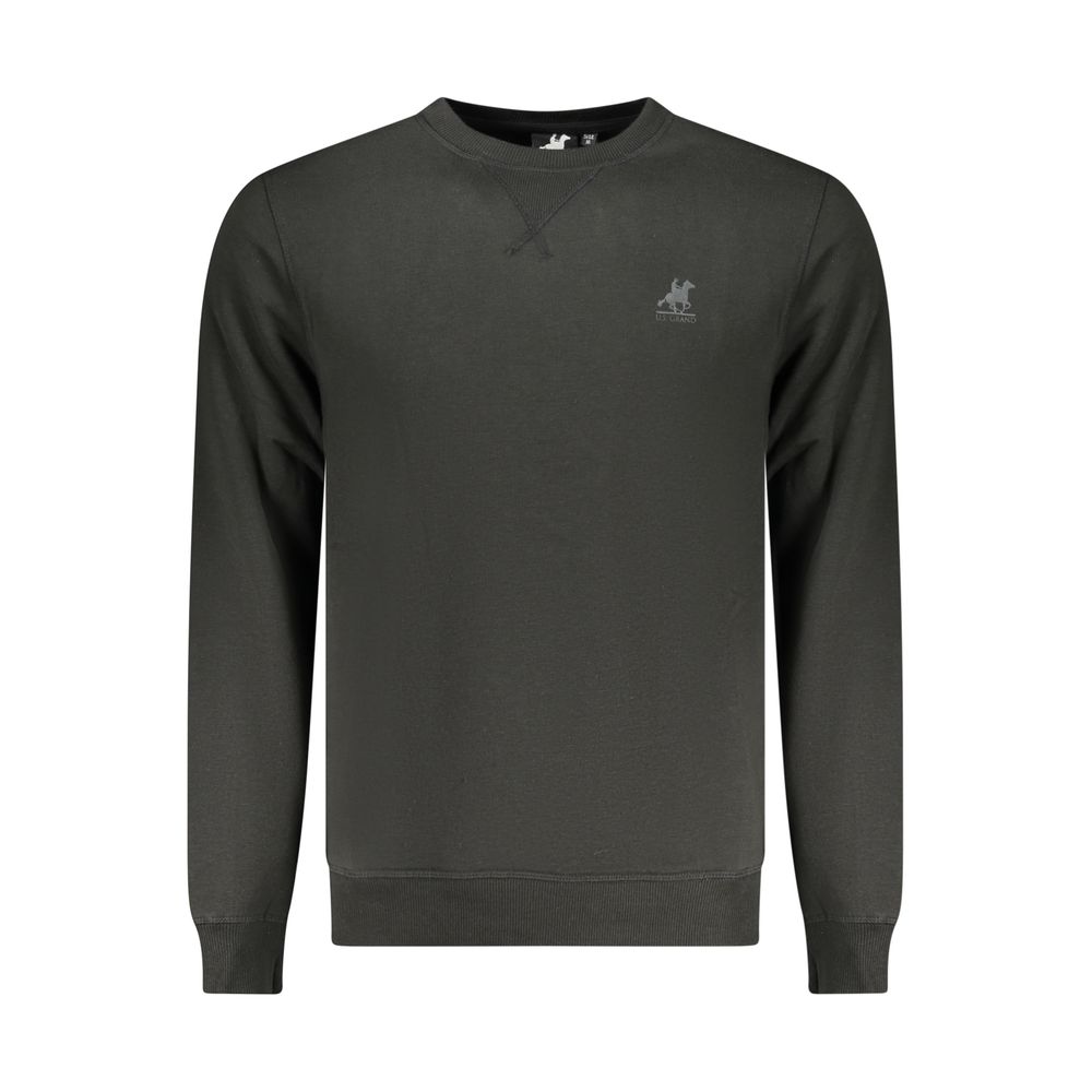 U.S. Grand Black Cotton Sweatshirt