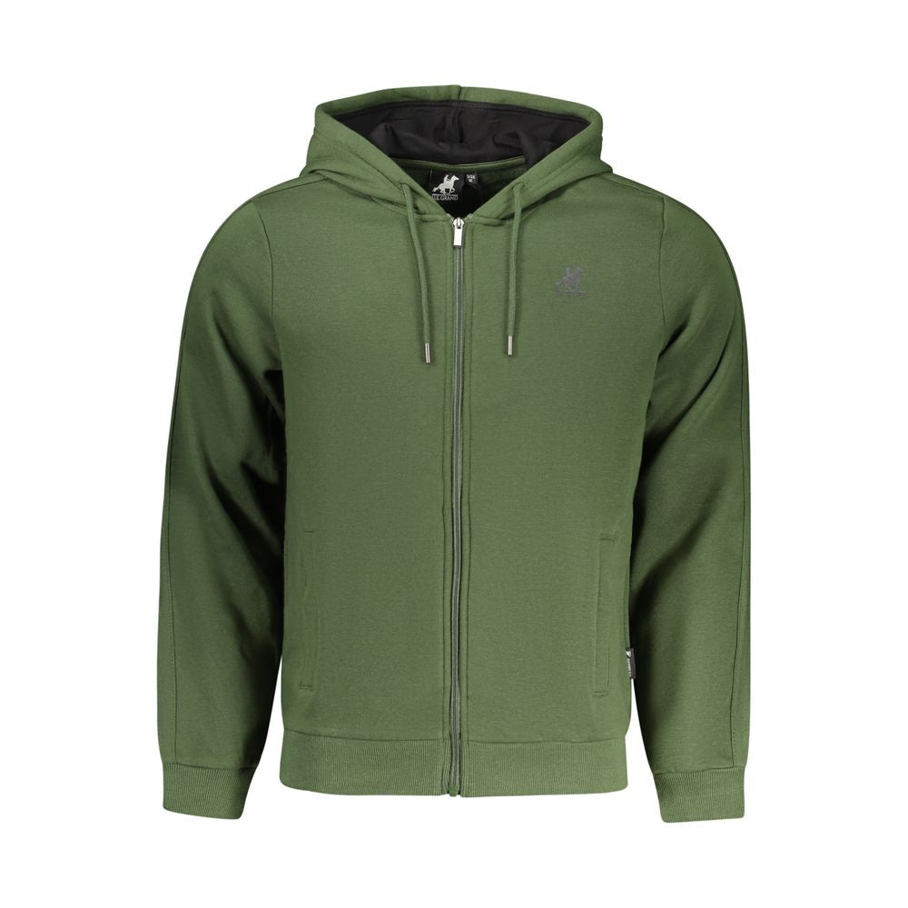 U.S. Grand Herren-Hoodie aus Baumwolle in Verde