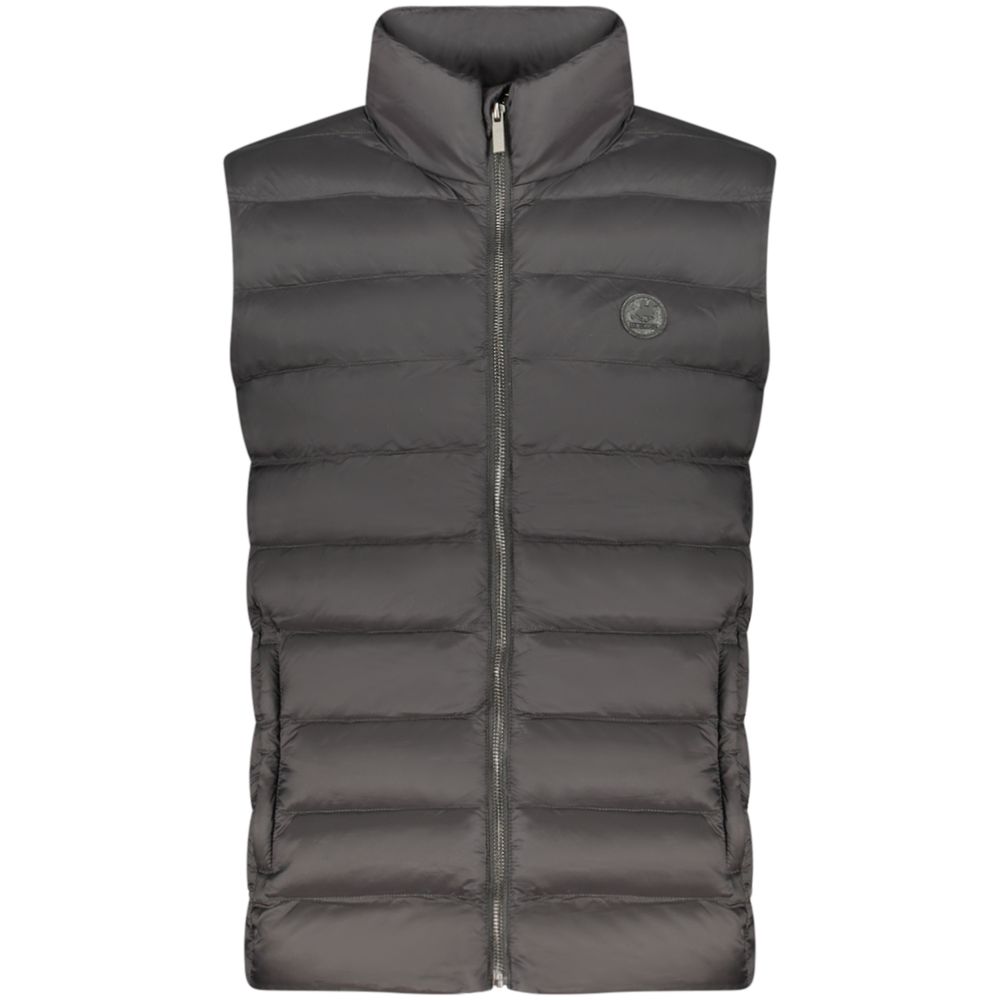 U.S. Grand Schwarze Herrenjacke aus Polyester