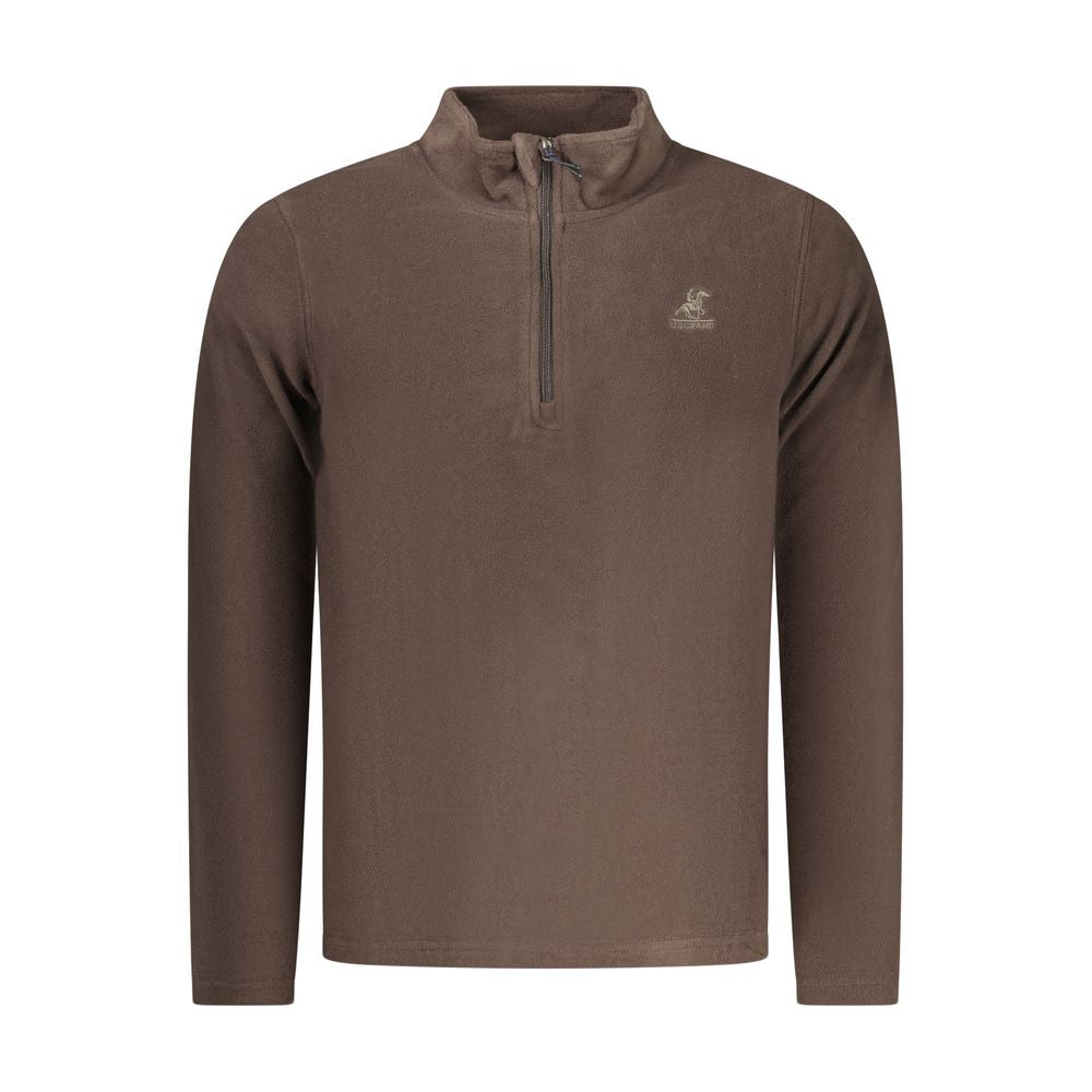U.S. Grand Marrone Polyester Herren-Sweatshirt